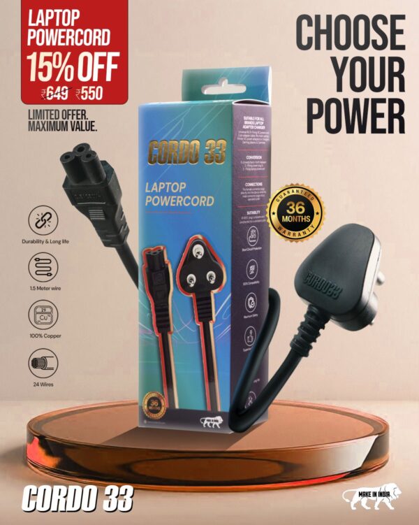 Laptop Power Cord
